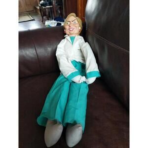 Vintage Dr. Hillcare 1993 Hillary Clinton Doll 26" Door Hanger